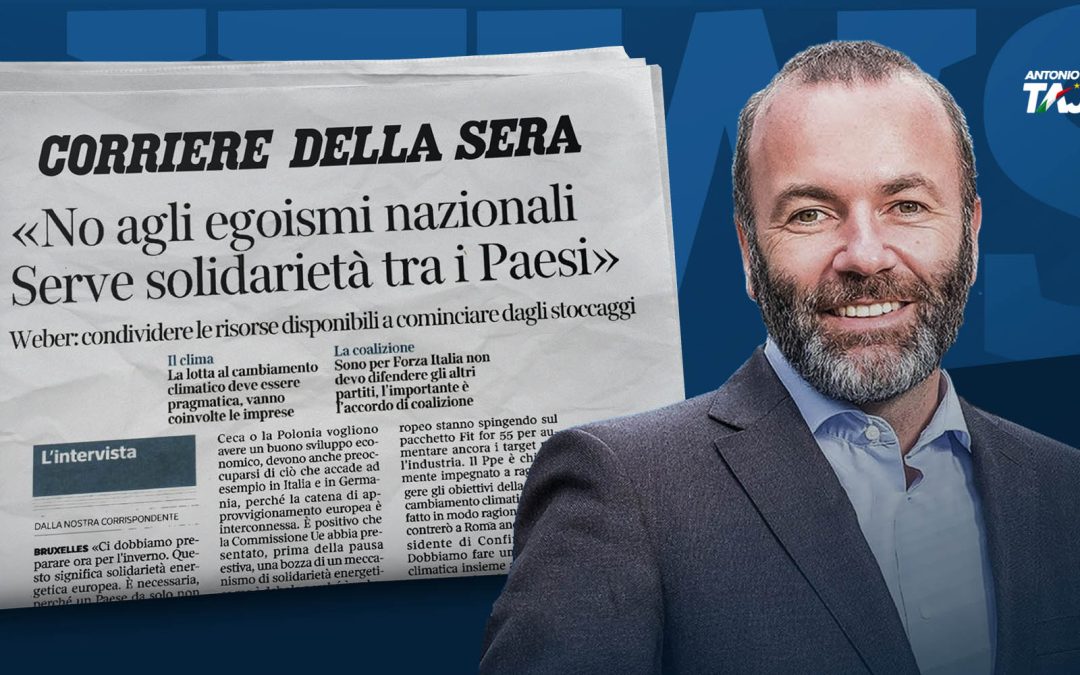 “Votare Forza Italia per un governo pro-Europa” – Intervista a “Il Corriere della Sera”