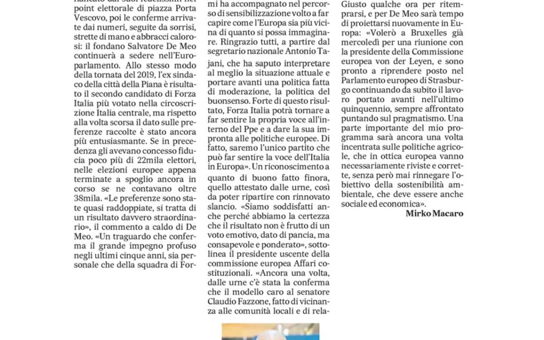 Il Messaggero 11 Giugno 2024