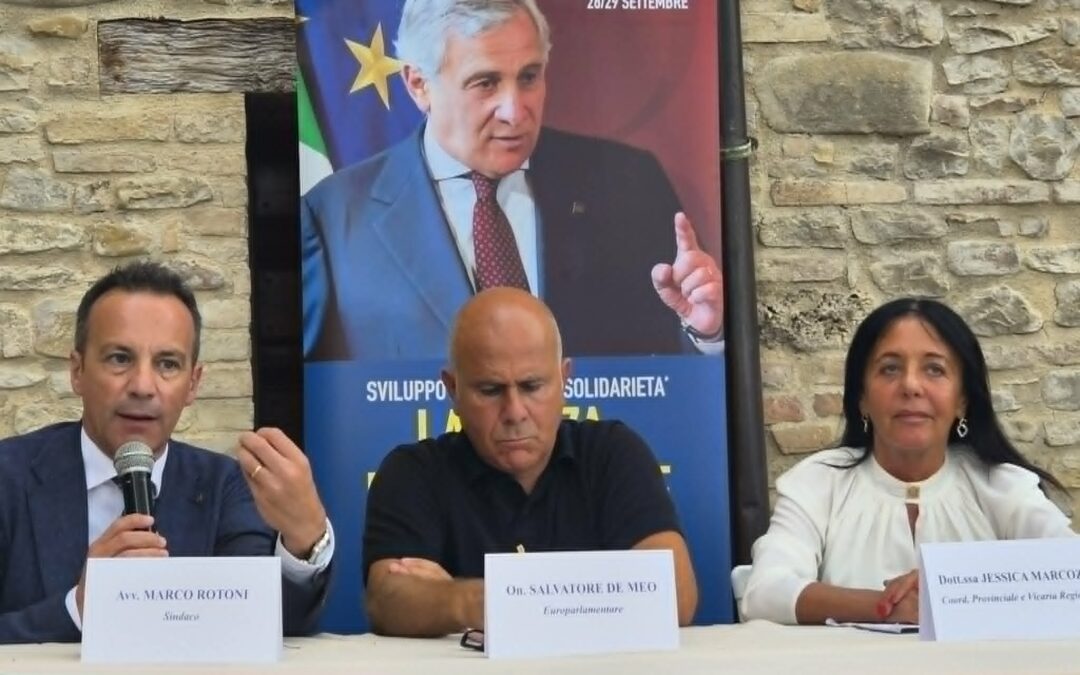 Forza Italia si rafforza tra Fermano e Marche. “Calcinaro non sarà candidato, ma siamo vicini”. De Meo: ottime chance in Europa per l’alta velocità